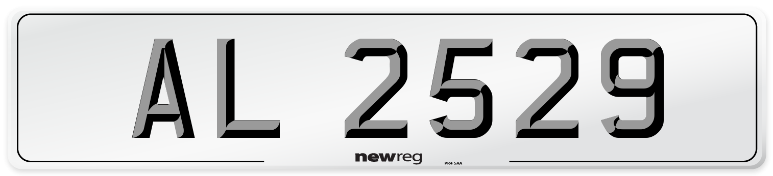 AL 2529 Number Plate from New Reg